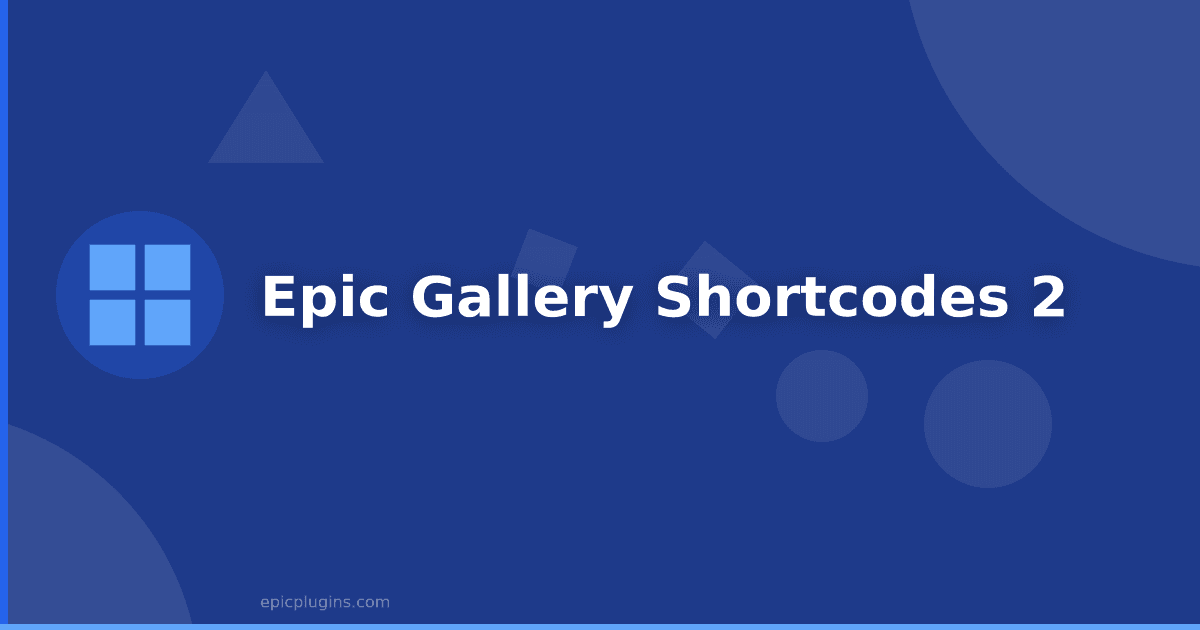 Epic Gallery Shortcodes