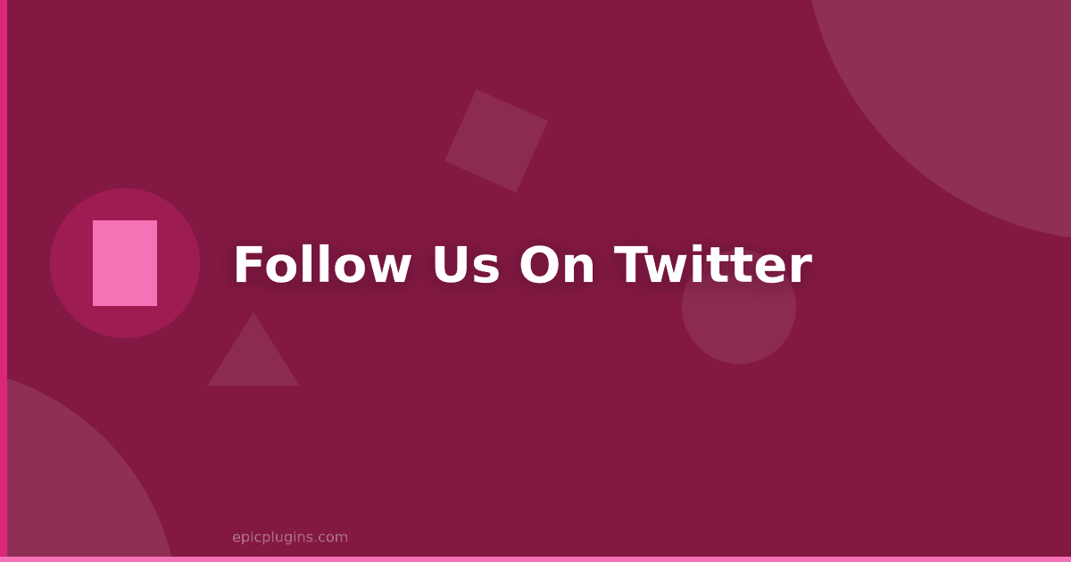 Follow us on Twitter