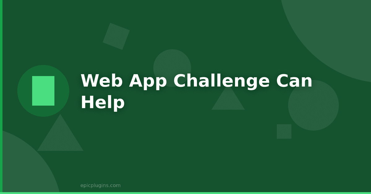 Web App Challenge: What can we help with?