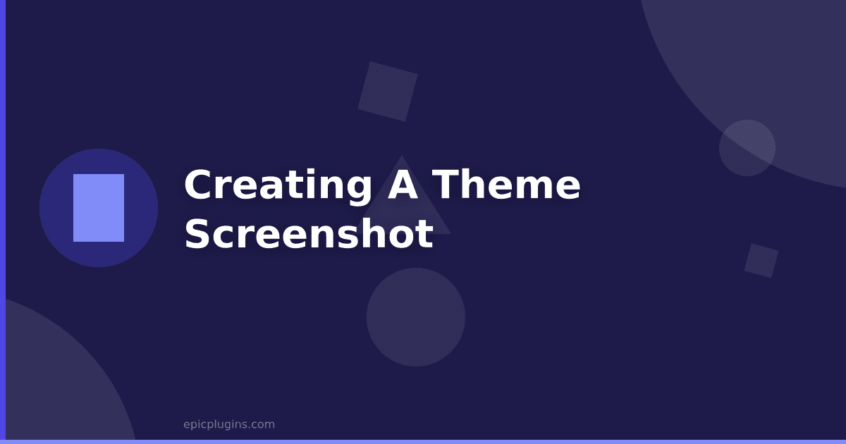 Creating a Theme Screenshot