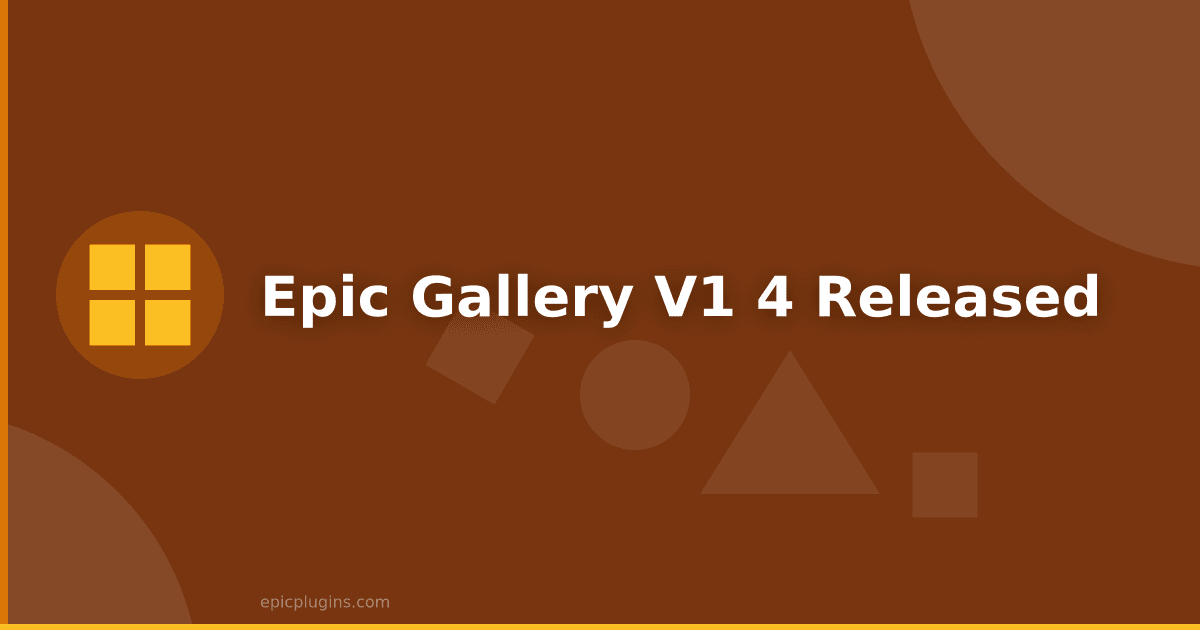 Epic Gallery v1.4 released