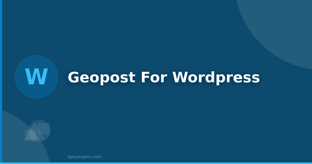 Geopost for WordPress