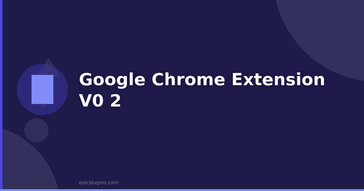 Google Chrome extension v1.2.2