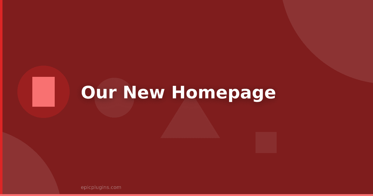 Our New Homepage