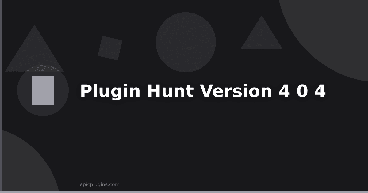 Plugin Hunt v4.0.4 now available