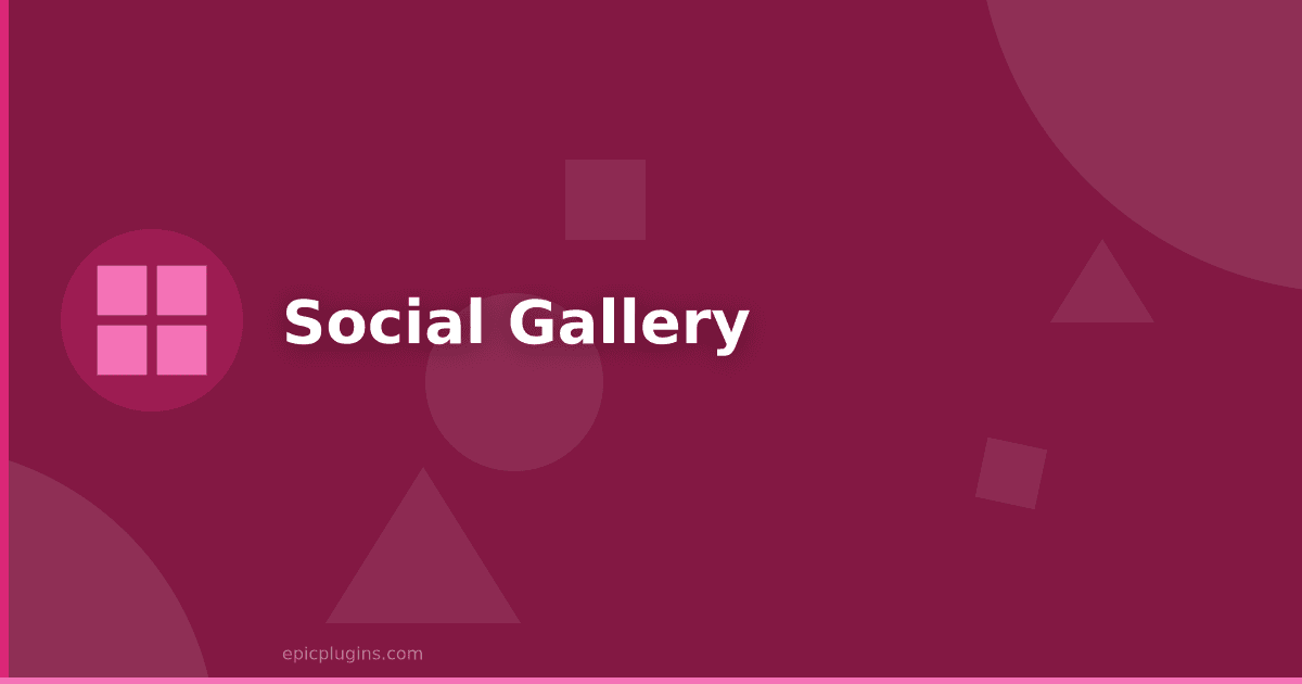 Social Gallery WordPress Photo Viewer Plugin