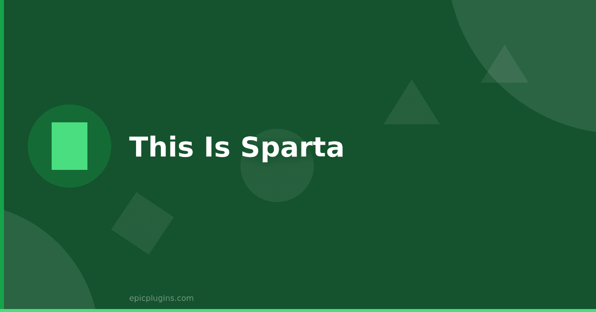 This is SPARTA